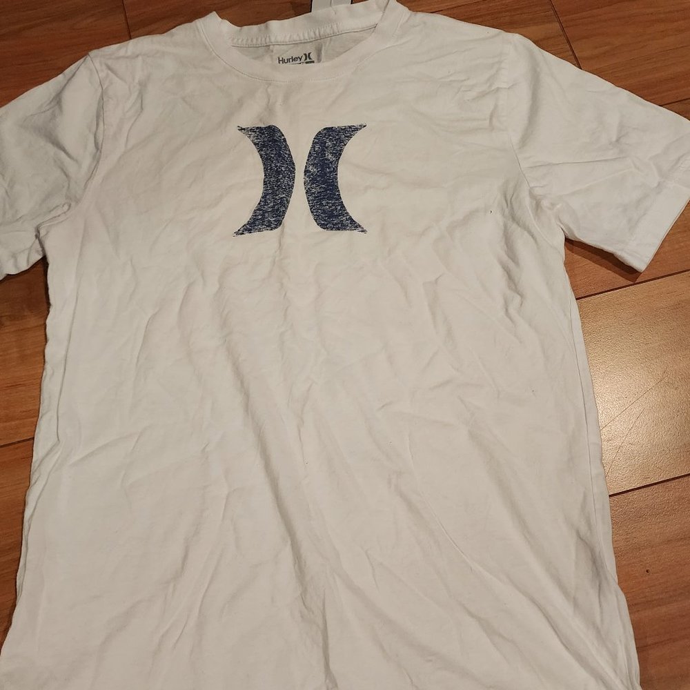 Hurley logo slim-fit white t-shirt